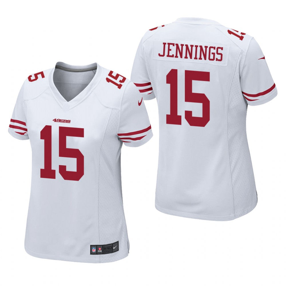 San Francisco 49ers Jauan Jennings White Jersey Game Women's