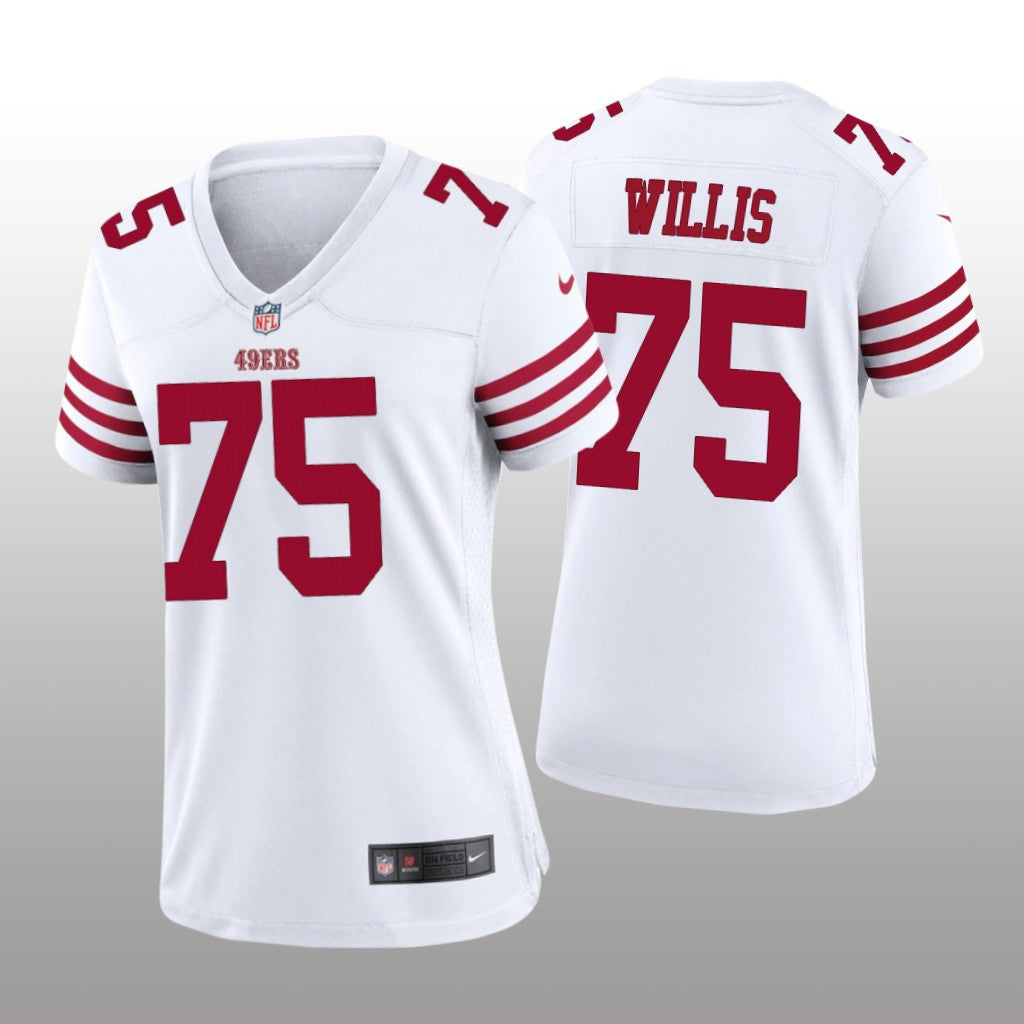 San Francisco 49ers Jordan Willis White Jersey Game Women's