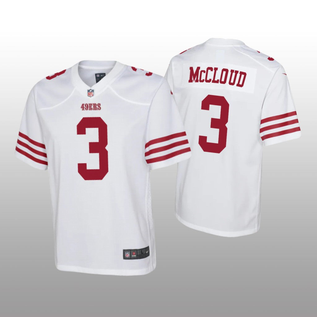 San Francisco 49ers Ray-Ray McCloud White Jersey Game Youth