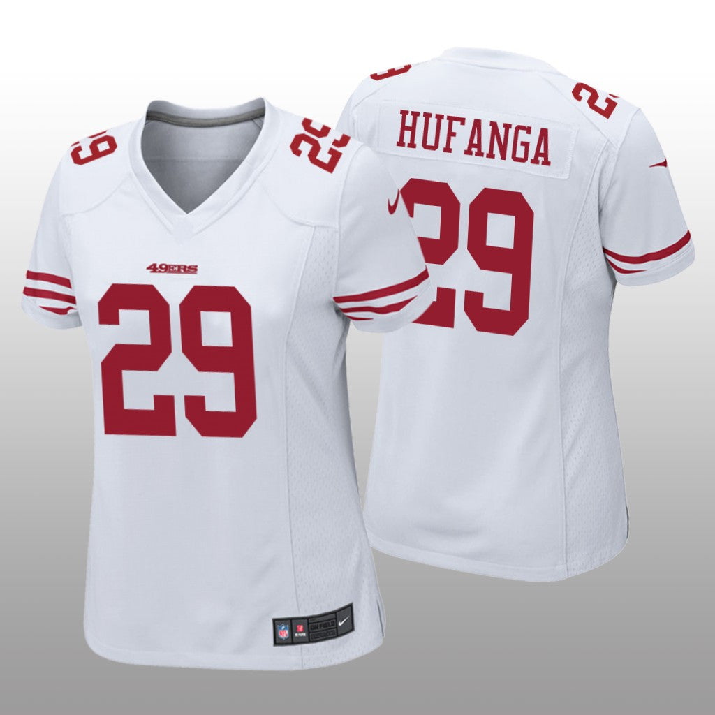 San Francisco 49ers Talanoa Hufanga White Jersey Game Women's