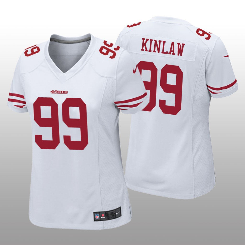 San Francisco 49ers White Draft Javon Kinlaw Game Jersey