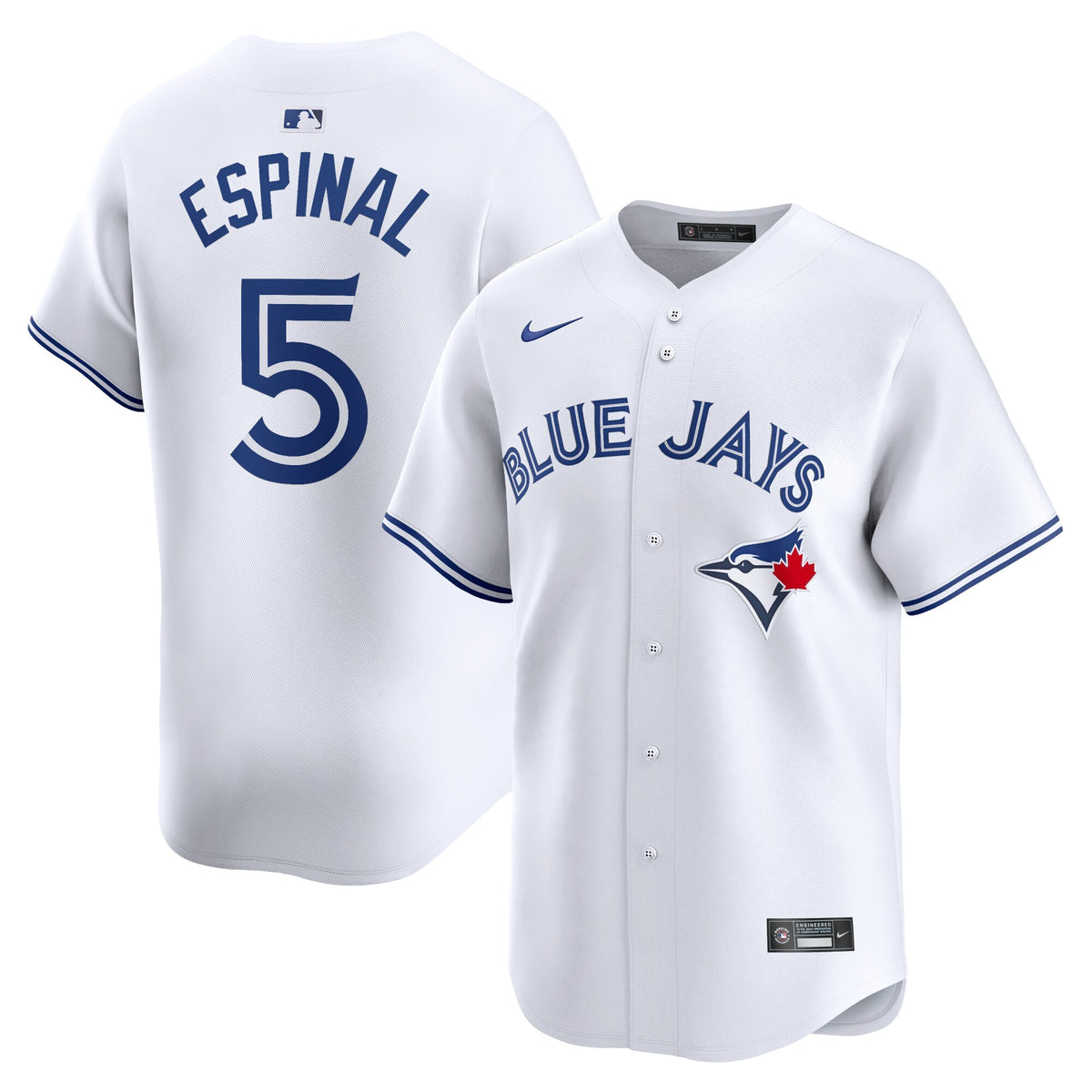 Santiago Espinal Toronto Blue Jays Nike Home Limited Player Jersey White