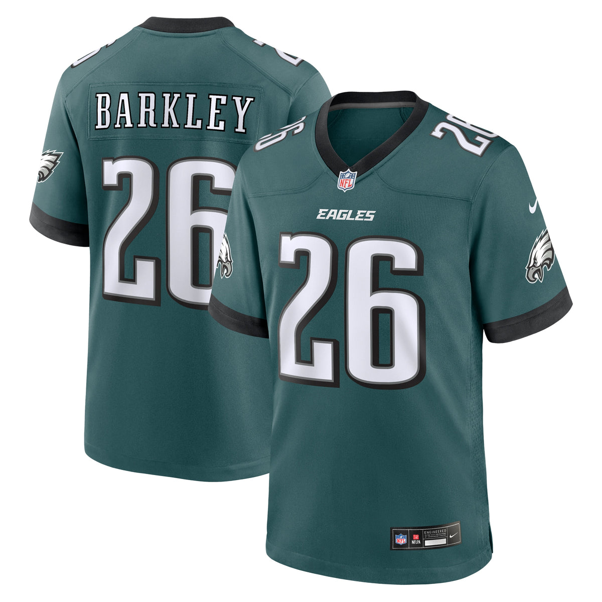 Saquon Barkley Philadelphia Eagles Nike Game Player Jersey Midnight Green