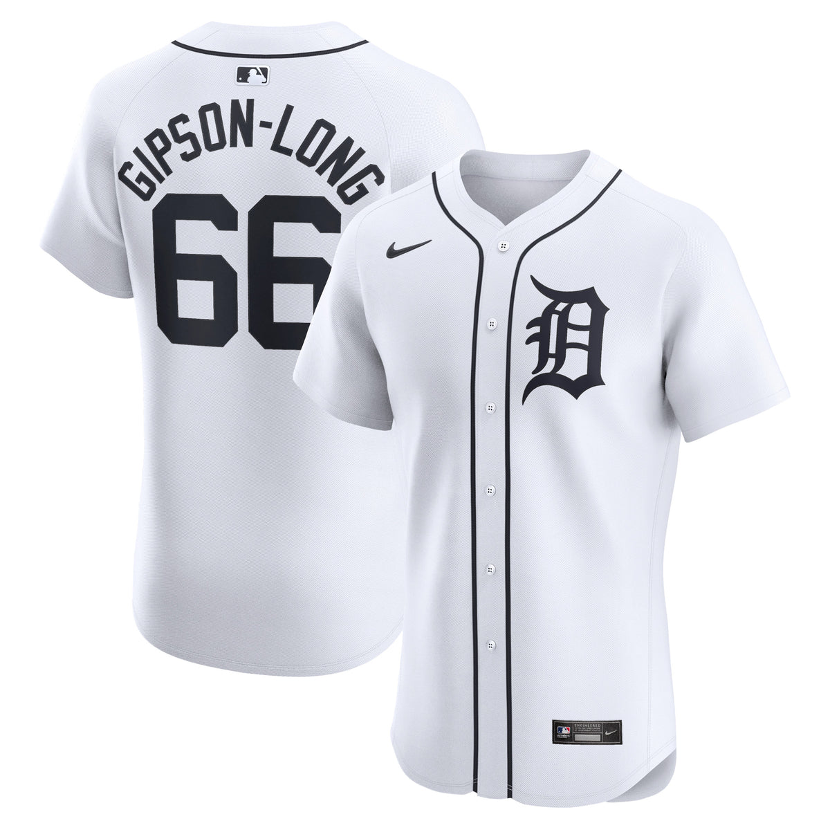 Sawyer Gipson-Long Detroit Tigers Nike Home Elite Player Jersey White