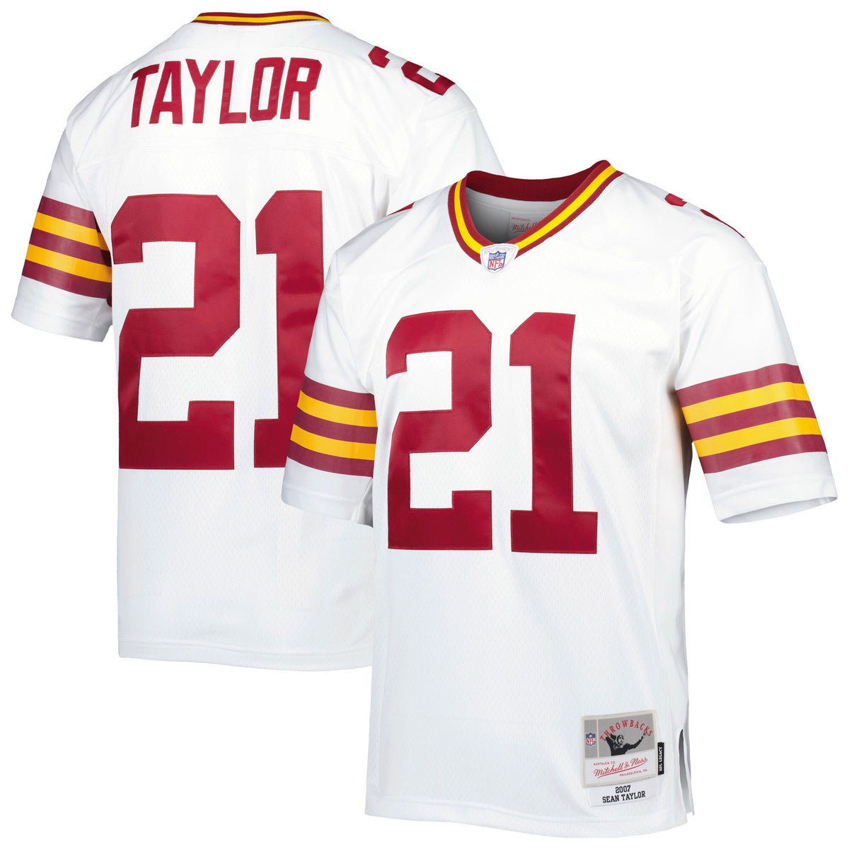 Sean Taylor Washington Commanders Mitchell Ness Big Tall 2007 Legacy Retired Player Jersey White