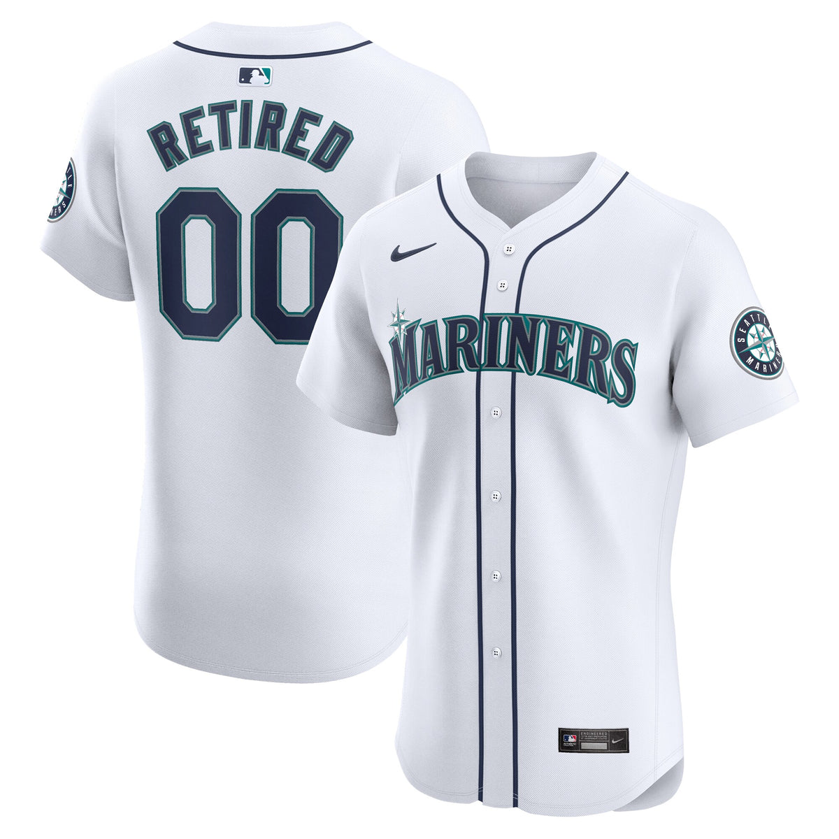Seattle Mariners Nike Home Elite Pick-A-Player Retired Roster Jersey White