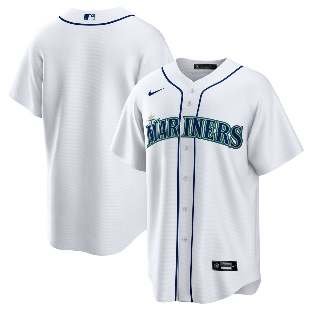 Seattle Mariners Nike Home Replica Team Jersey White
