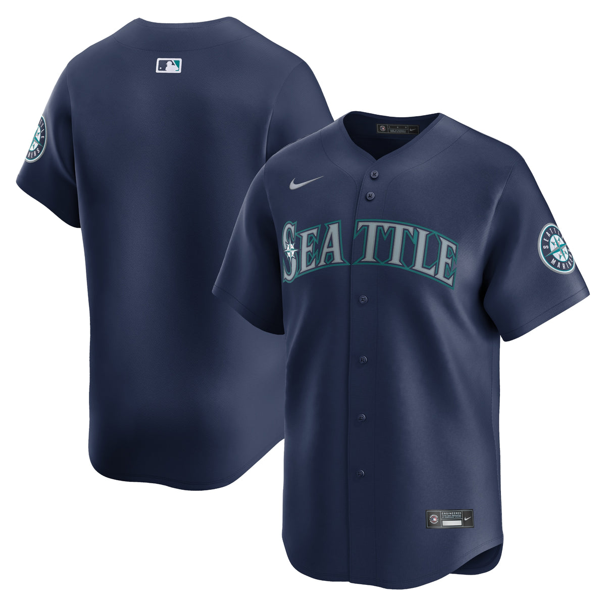 Seattle Mariners Nike Road Limited Jersey Navy