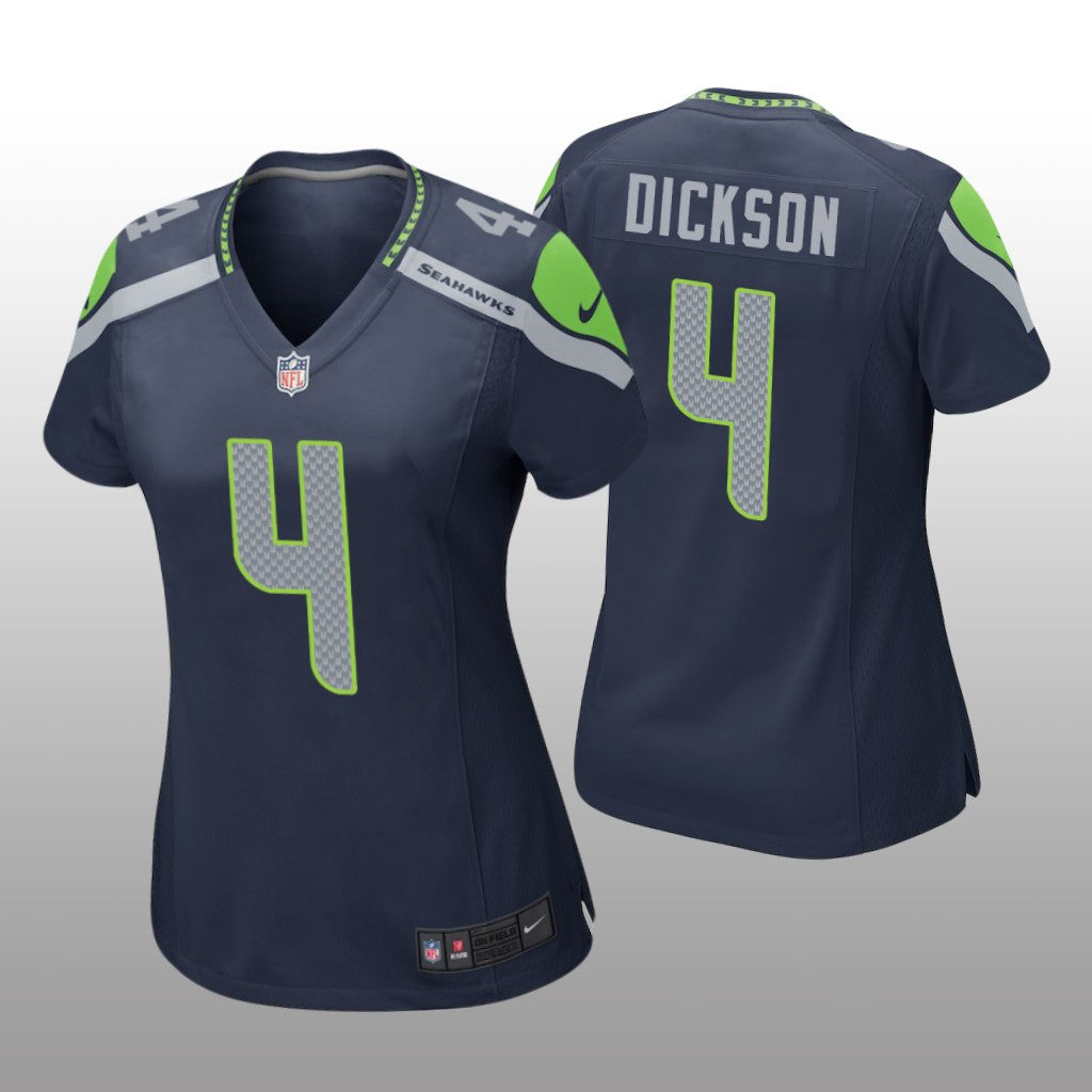 Seattle Seahawks #4 navy Michael Dickson Game Jersey Women