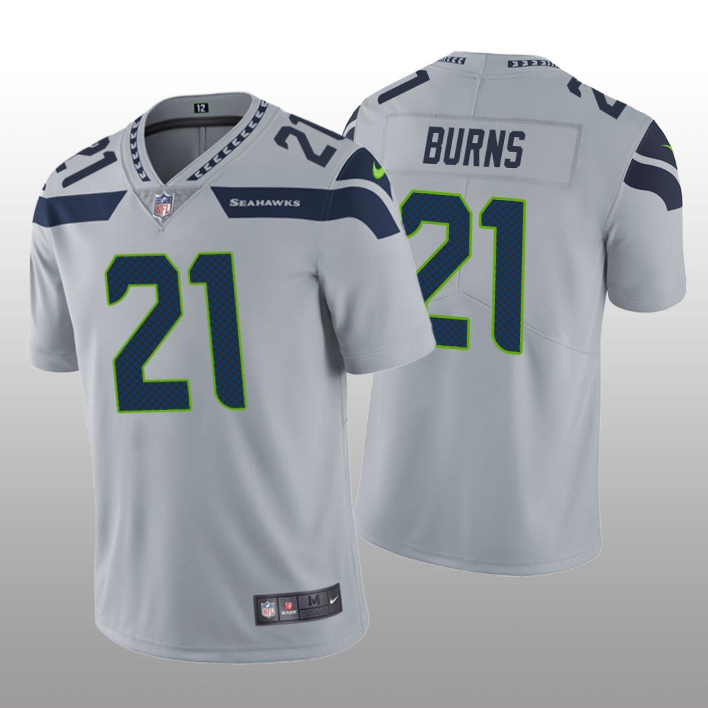 Seattle Seahawks Artie Burns Gray Jersey Vapor Limited Vapor Limited Men's