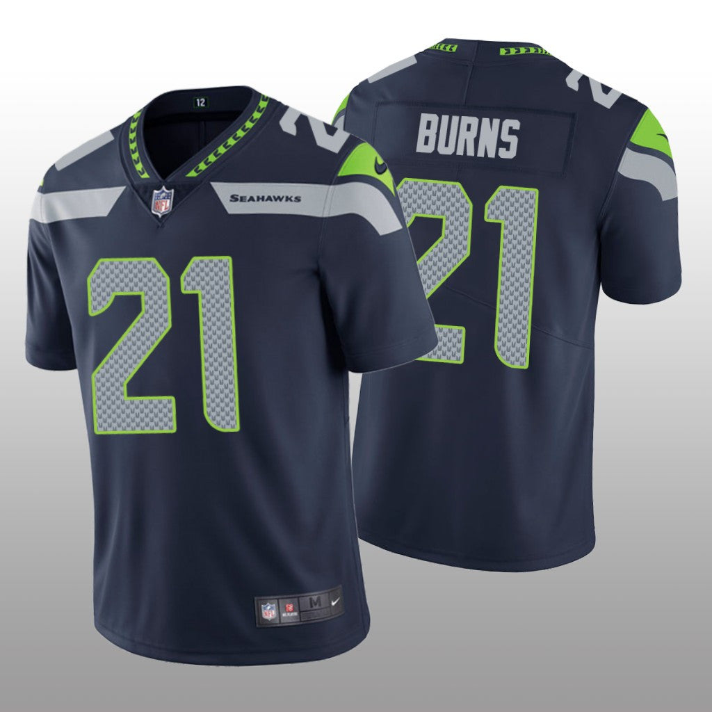 Seattle Seahawks Artie Burns Navy Jersey Vapor Limited Vapor Limited Men's