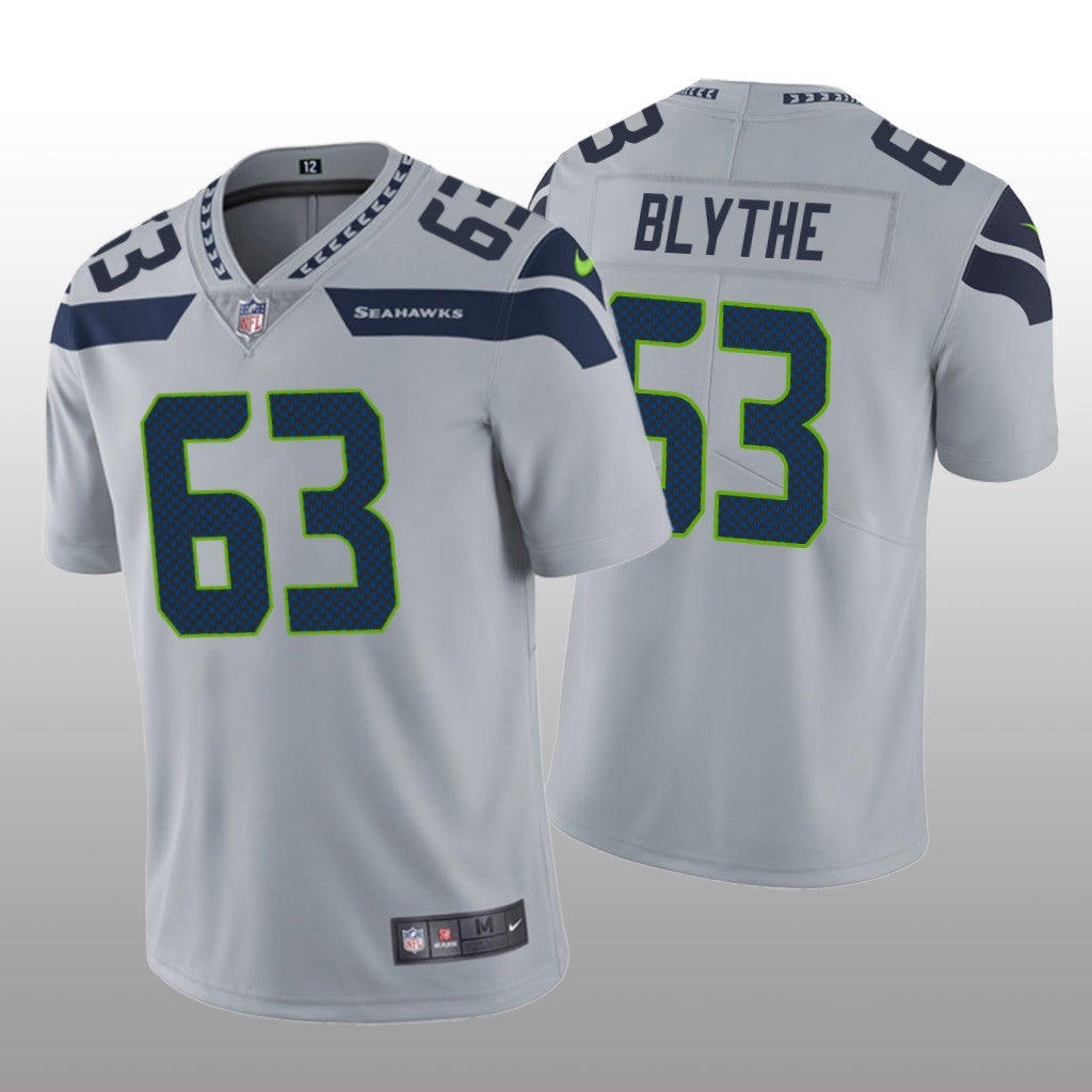 Seattle Seahawks Austin Blythe Gray Jersey Vapor Limited Vapor Limited Men's