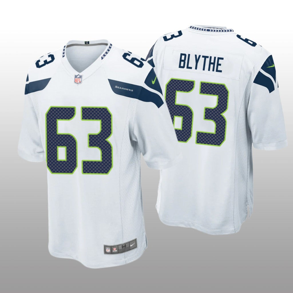 Seattle Seahawks Austin Blythe White Jersey Game Men's