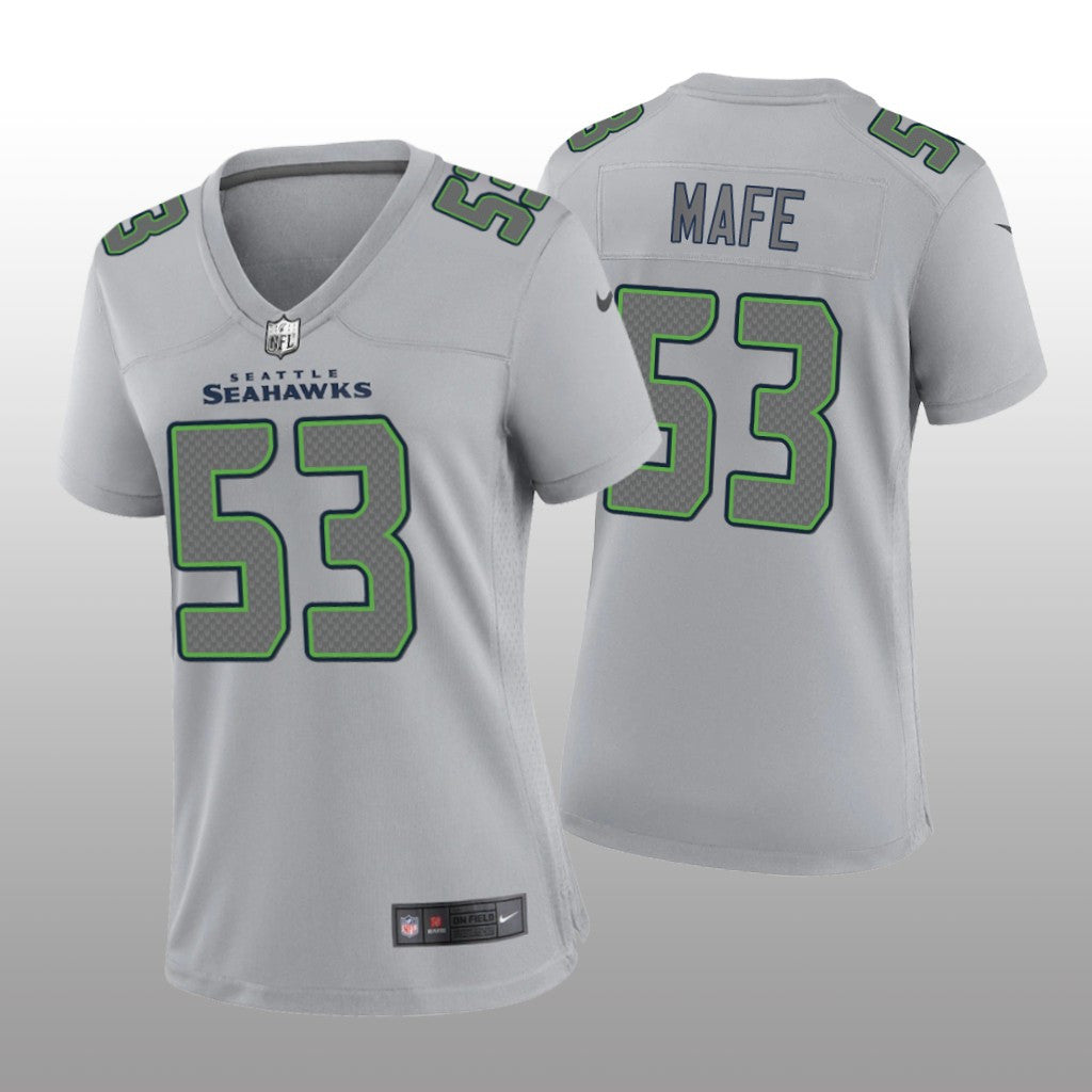 Seattle Seahawks Boye Mafe Gray Jersey Atmosphere Fashion Game Women's