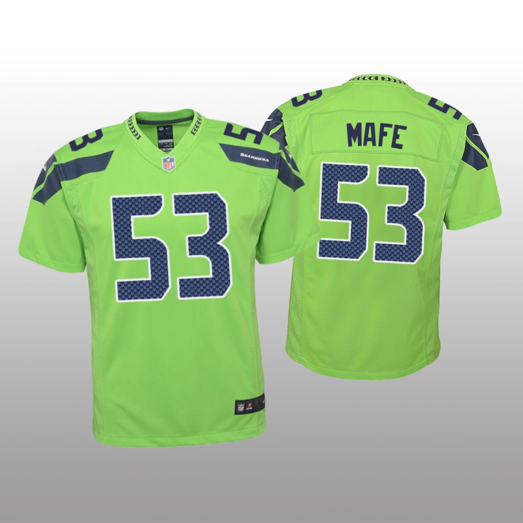 Seattle Seahawks Boye Mafe Green Jersey Game Youth