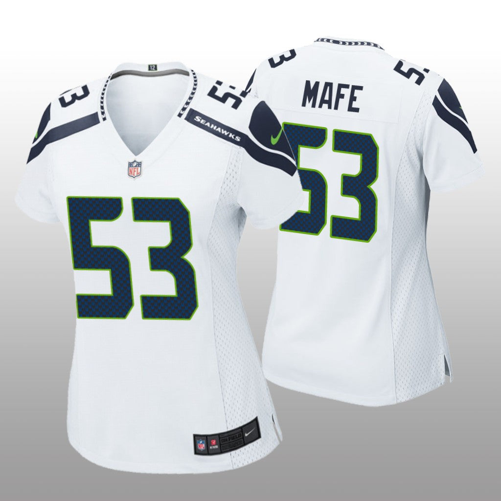 Seattle Seahawks Boye Mafe White Jersey Game Women's