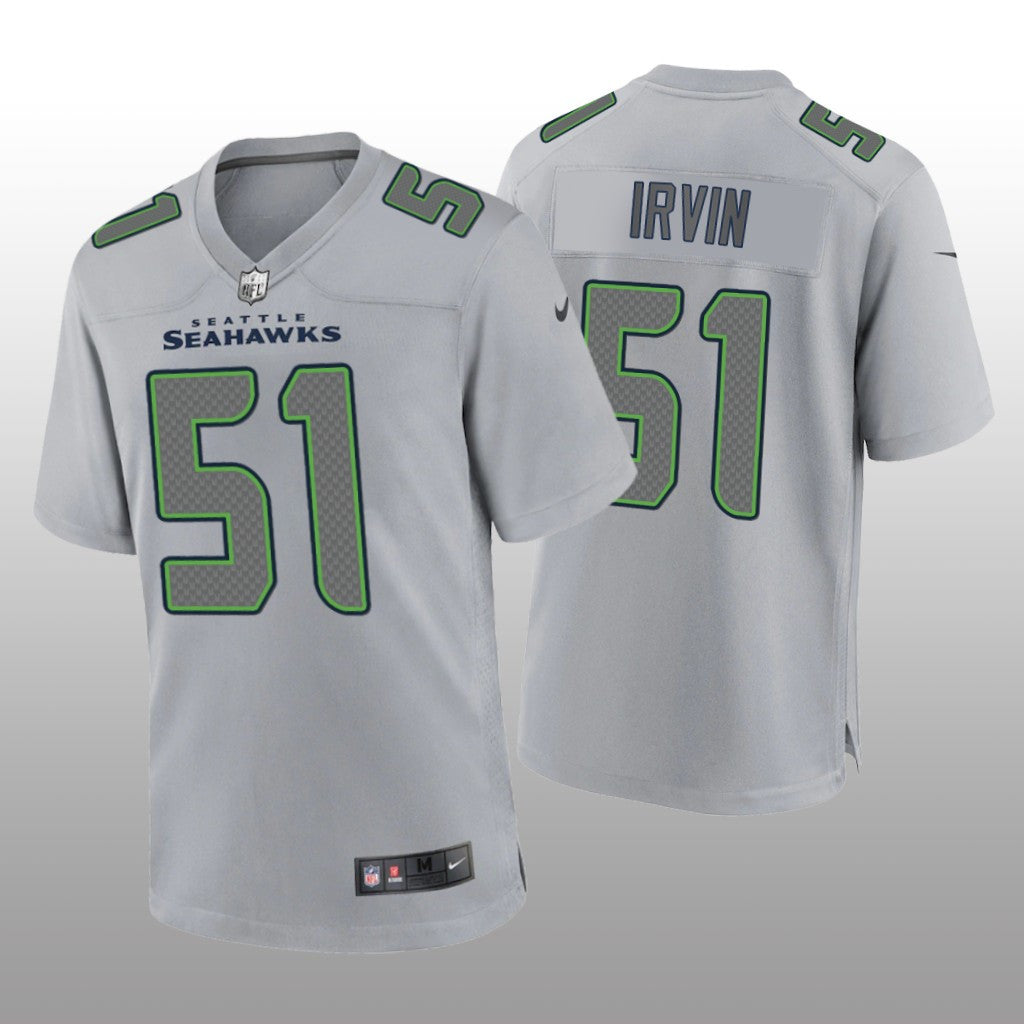 Seattle Seahawks Bruce Irvin Gray Jersey Atmosphere Fashion Game Men's