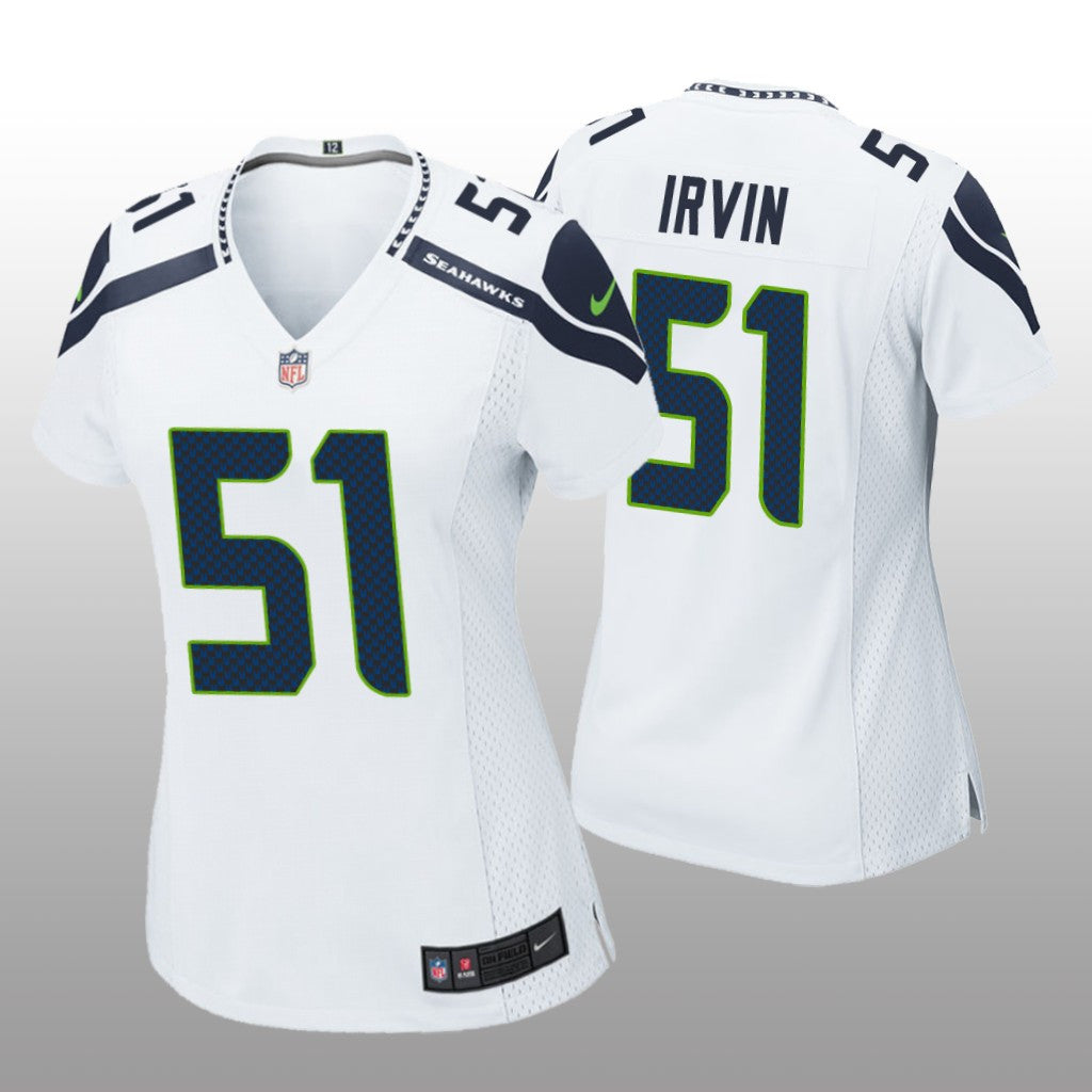 Seattle Seahawks Bruce Irvin White Jersey Game Women's