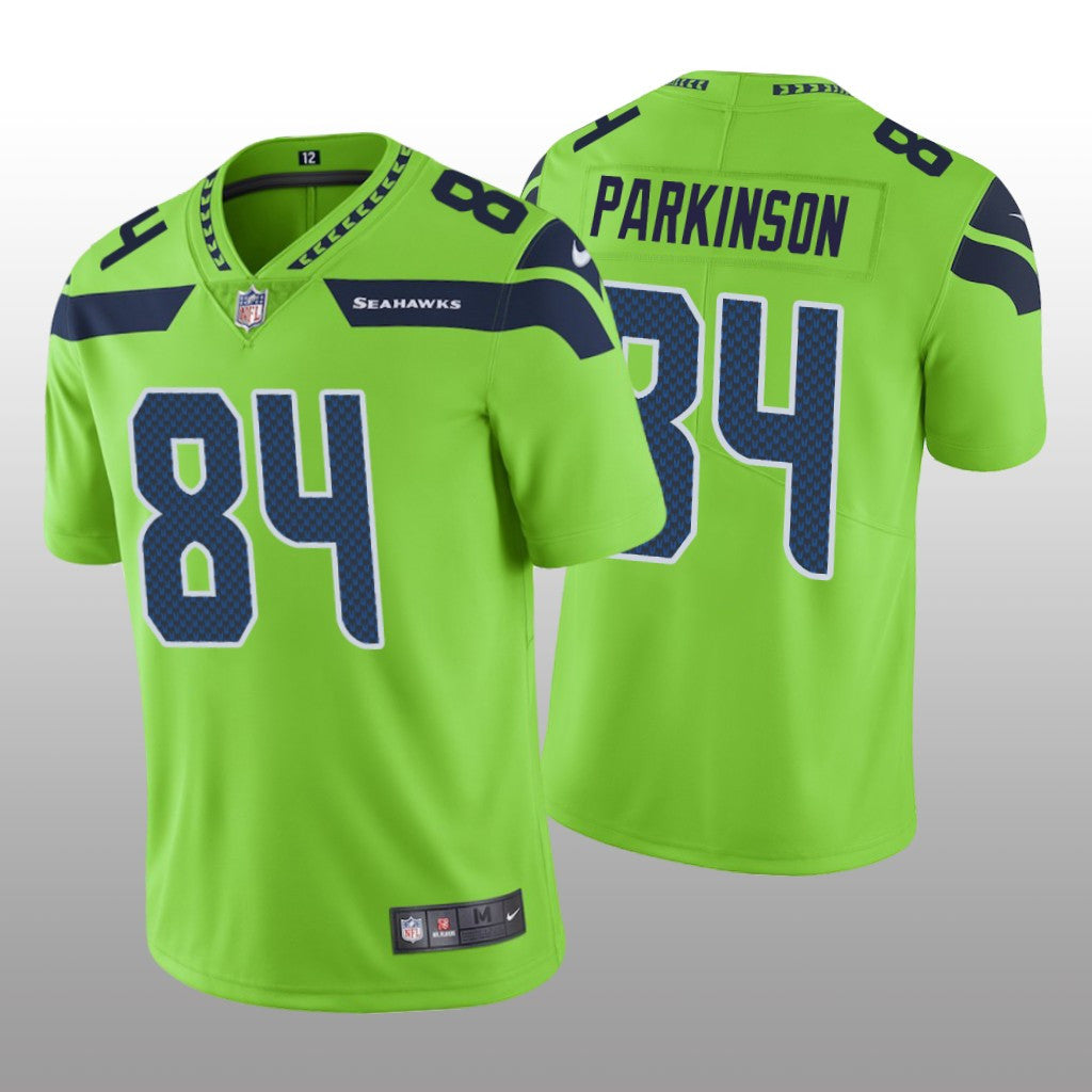 Seattle Seahawks Colby Parkinson Green Jersey Color Rush Limited Men's