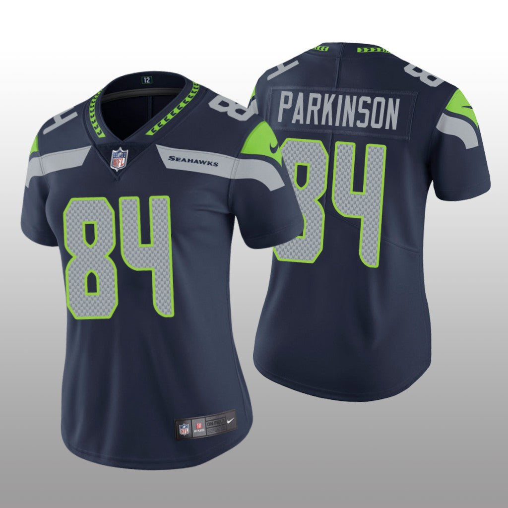 Seattle Seahawks Colby Parkinson Navy Jersey Vapor Limited Women's