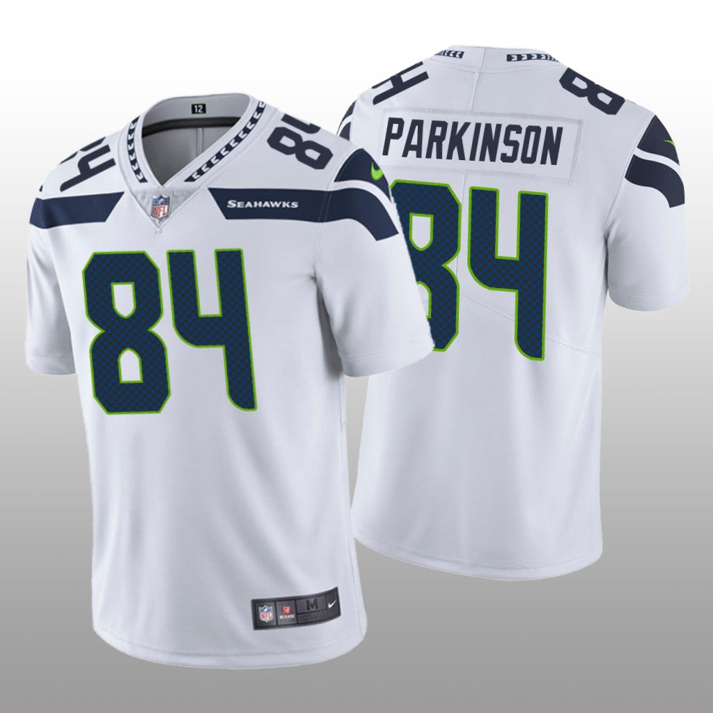 Seattle Seahawks Colby Parkinson White Jersey Vapor Limited Men's