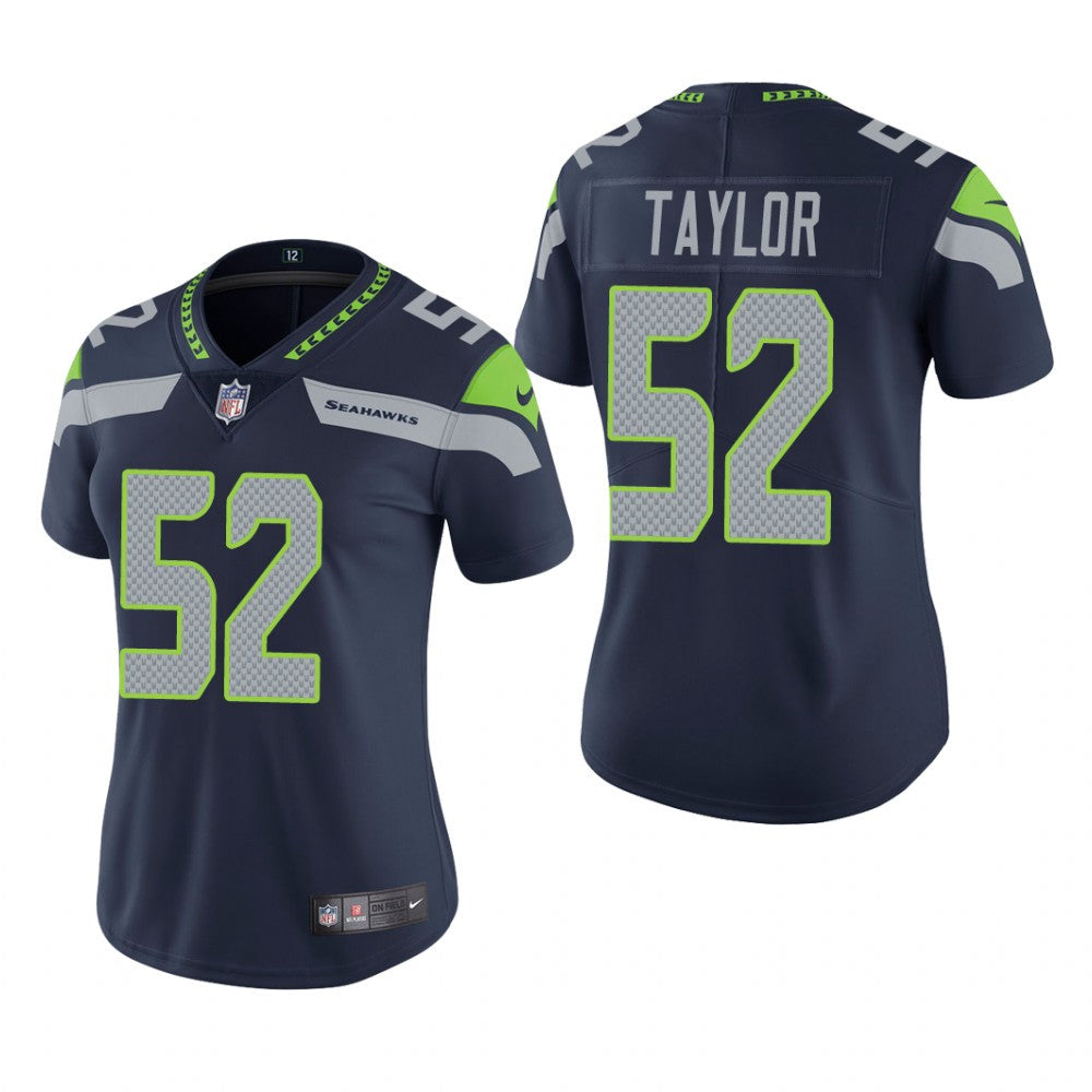 Seattle Seahawks Darrell Taylor Navy Jersey Vapor Limited Women's
