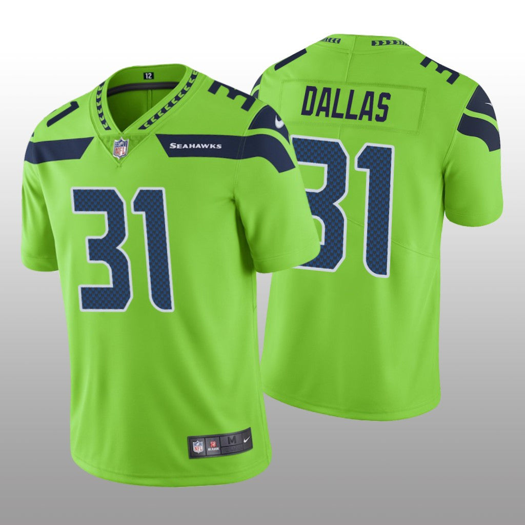 Seattle Seahawks DeeJay Dallas Green Jersey Color Rush Limited Men's