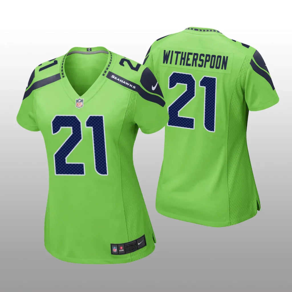 Seattle Seahawks Devon Witherspoon Neon Green Jersey Game Women's