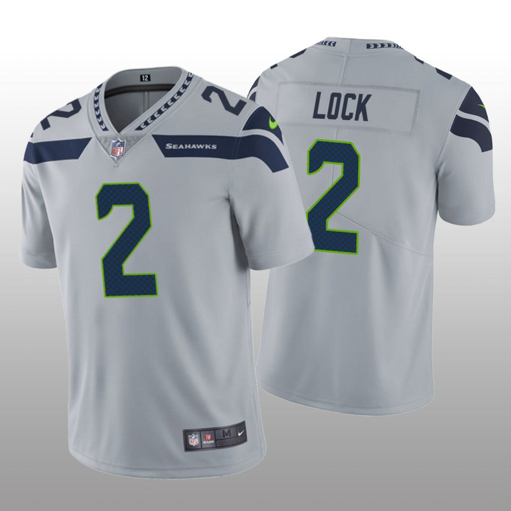 Seattle Seahawks Drew Lock Gray Jersey Vapor Limited Vapor Limited Men's