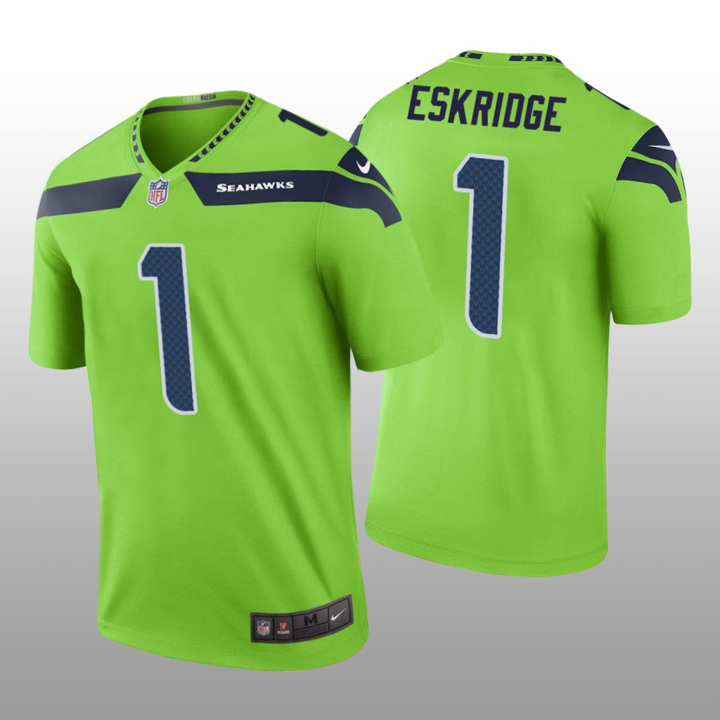 Seattle Seahawks D&'Wayne Eskridge Green Jersey Color Rush Legend Men's