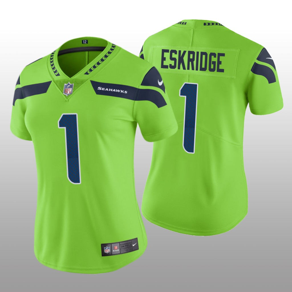 Seattle Seahawks D&'Wayne Eskridge Green Jersey Color Rush Limited Women's