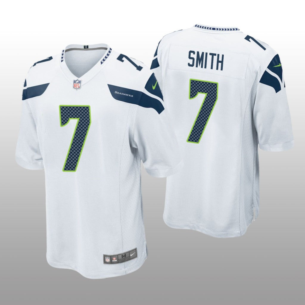 Seattle Seahawks Geno Smith White Jersey Game Men's