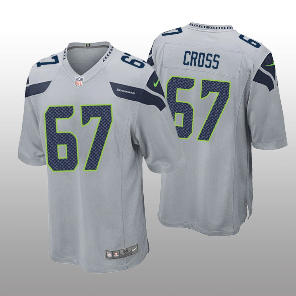 Seattle Seahawks Gray Draft Charles Cross Game Jersey