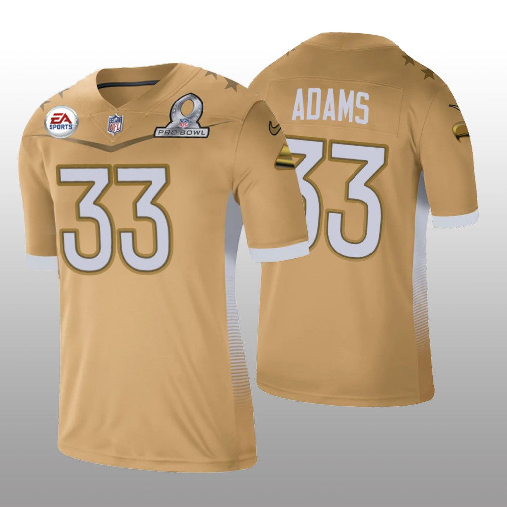 Seattle Seahawks Jamal Adams Gold Jersey NFC Pro Bowl Game Men's