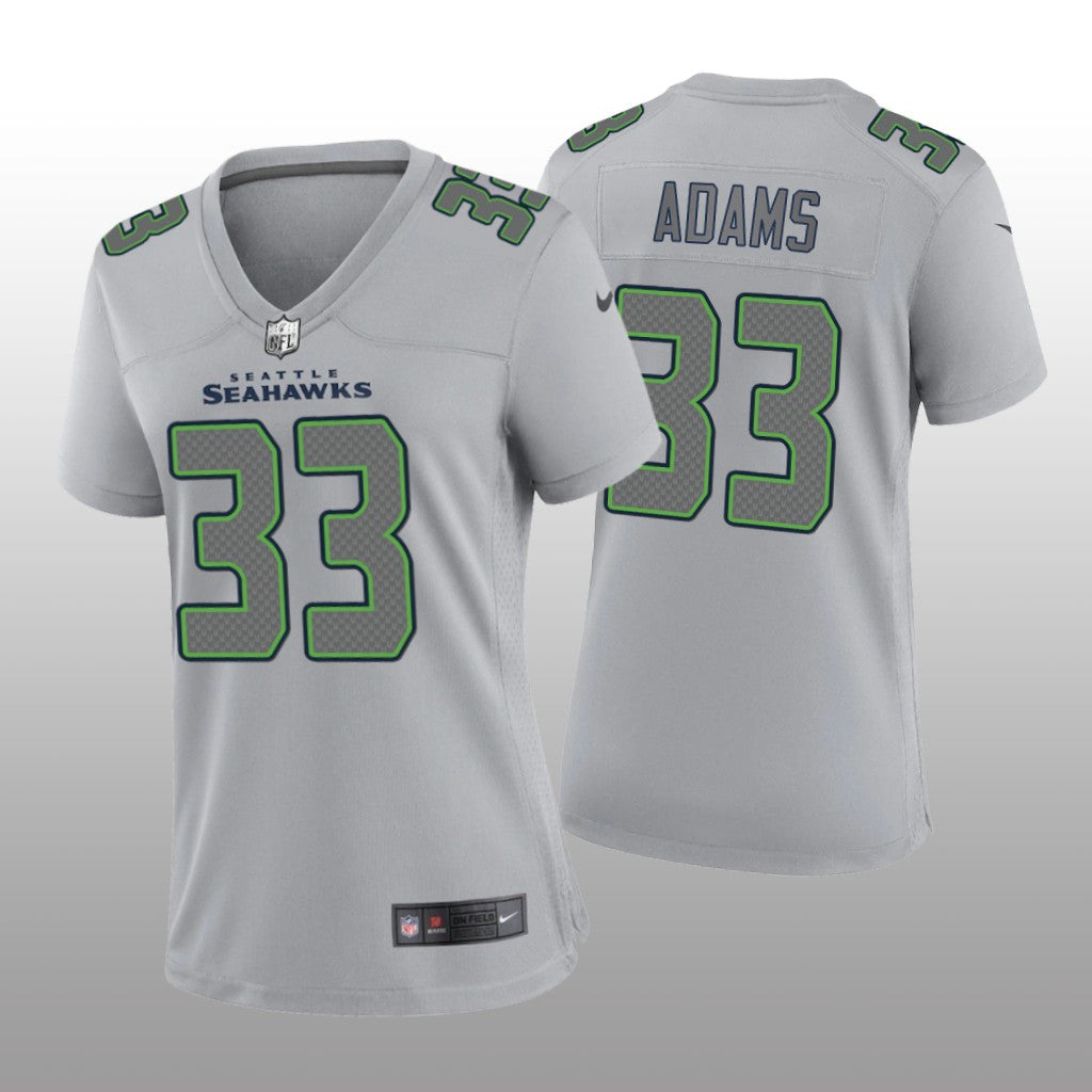 Seattle Seahawks Jamal Adams Gray Jersey Atmosphere Fashion Game Women's