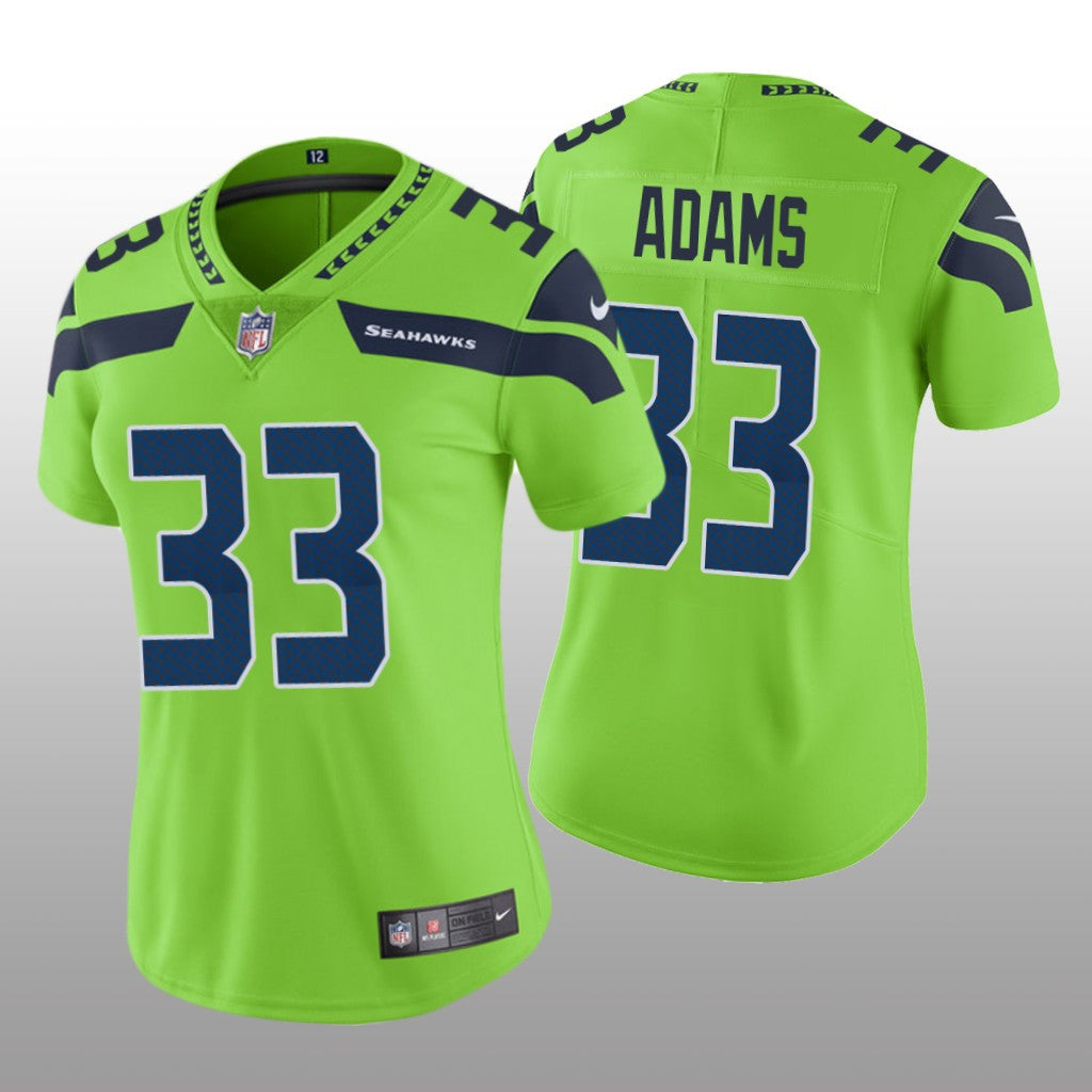 Seattle Seahawks Jamal Adams Green Jersey Color Rush Limited Women's