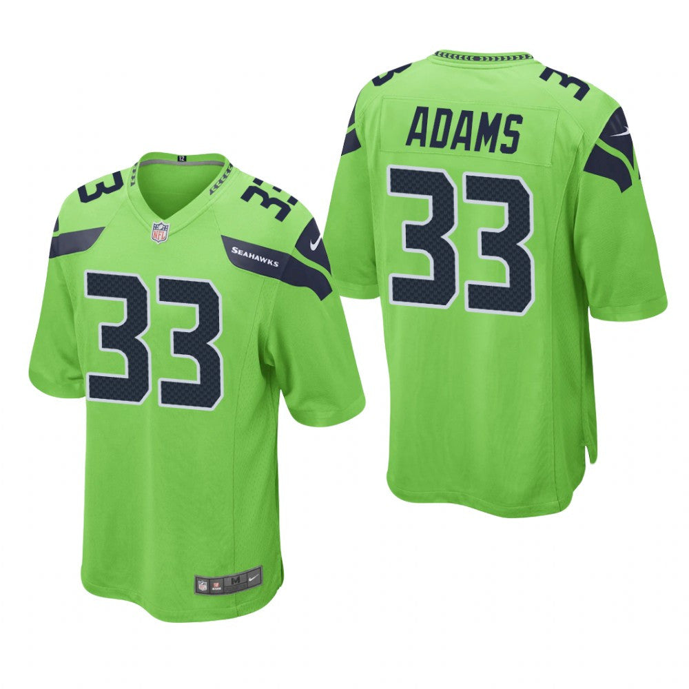 Seattle Seahawks Jamal Adams Neon Green Jersey Game Men's