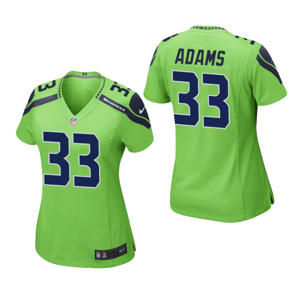 Seattle Seahawks Jamal Adams Neon Green Jersey Game Women's