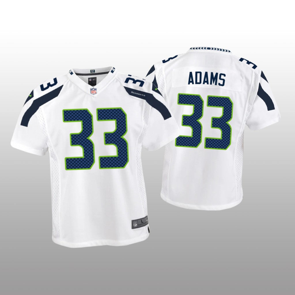Seattle Seahawks Jamal Adams White Jersey Game Youth