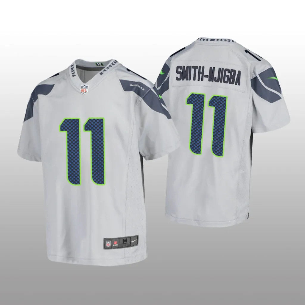 Seattle Seahawks Jaxon Smith-Njigba Gray Jersey Game Youth