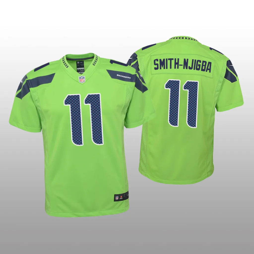 Seattle Seahawks Jaxon Smith-Njigba Green Jersey Alternate Game Youth