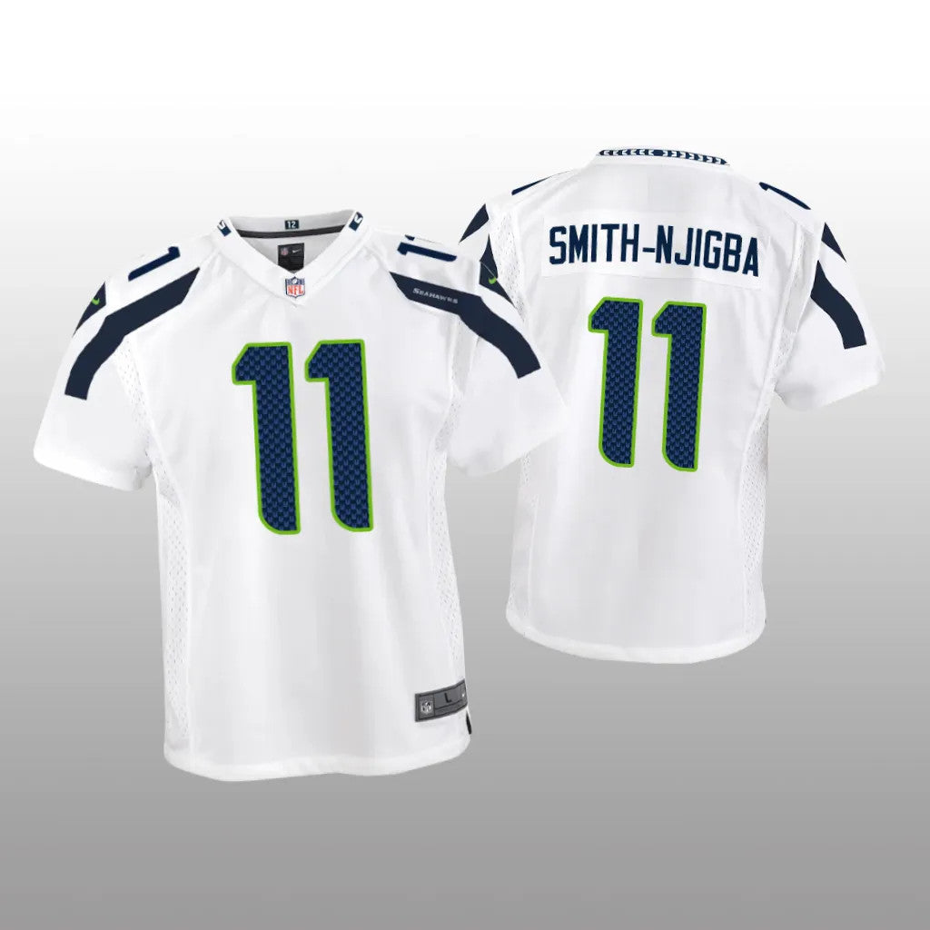 Seattle Seahawks Jaxon Smith-Njigba White Jersey Game Youth