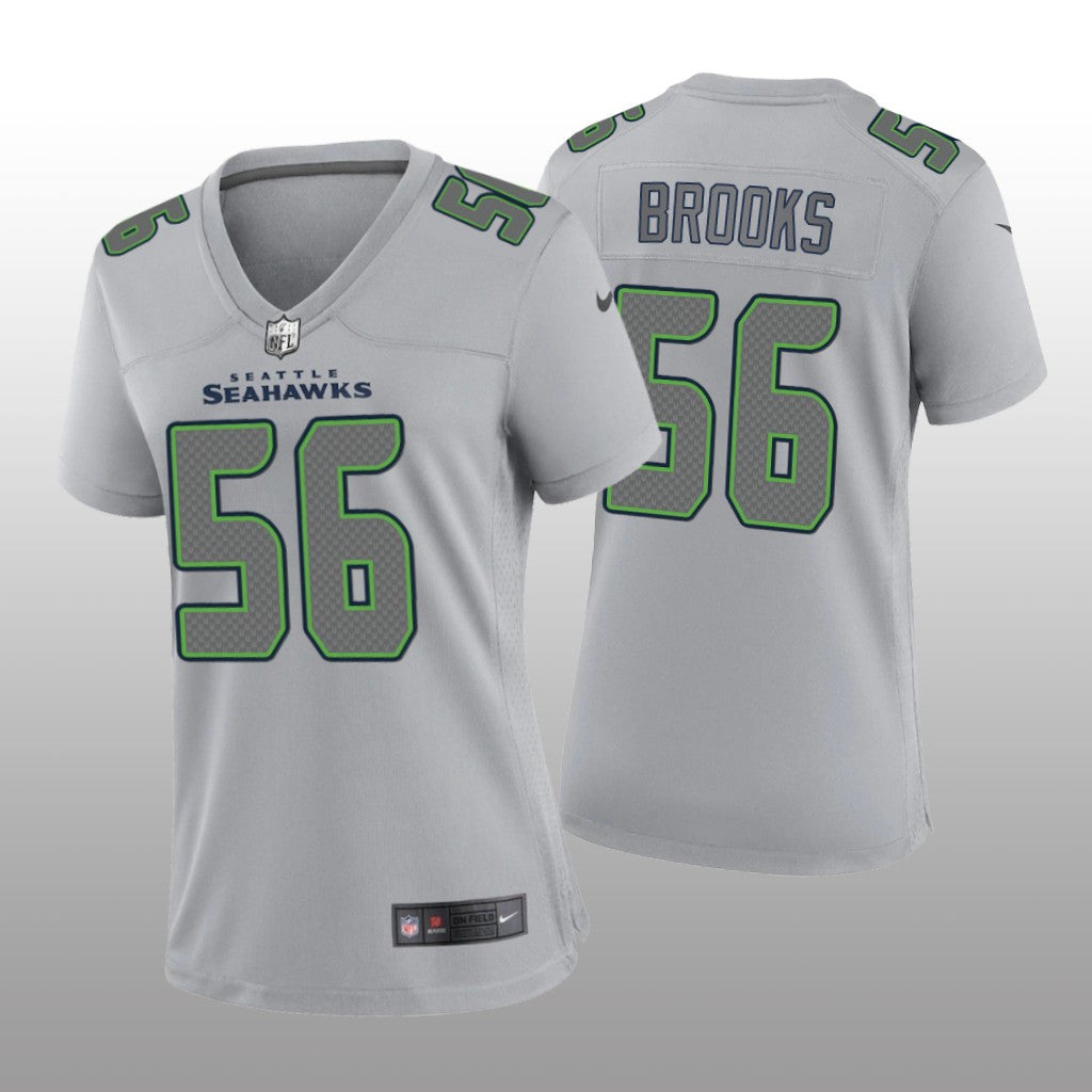 Seattle Seahawks Jordyn Brooks Gray Jersey Atmosphere Fashion Game Women's