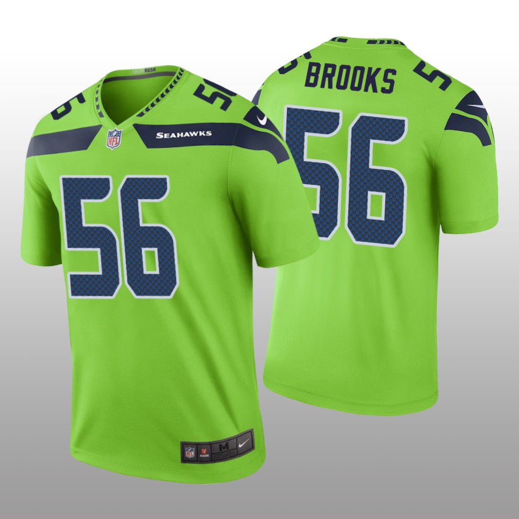 Seattle Seahawks Jordyn Brooks Green Jersey Color Rush Legend Men's
