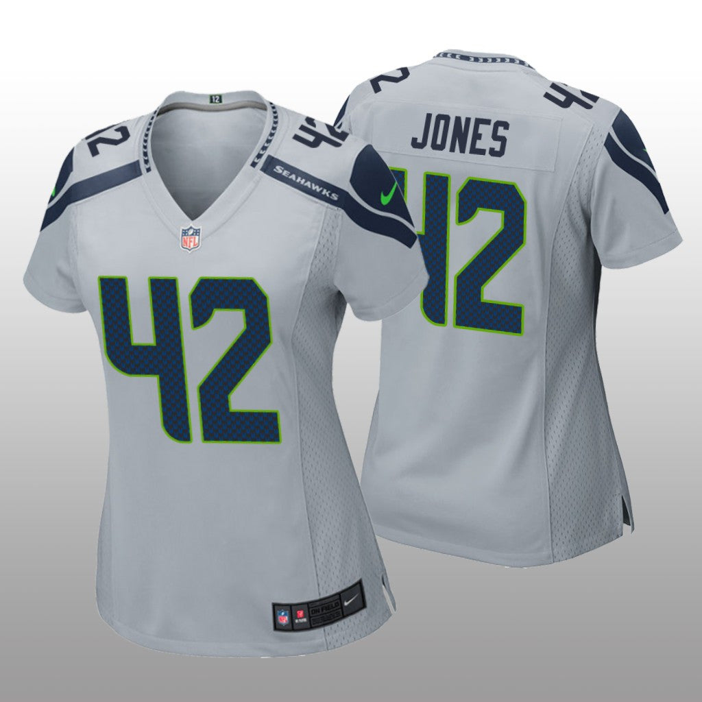 Seattle Seahawks Josh Jones Gray Jersey Game Women's