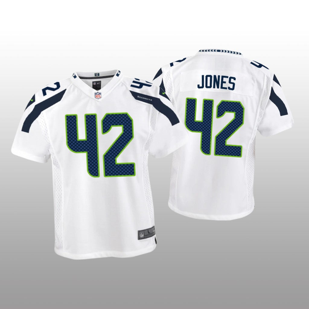 Seattle Seahawks Josh Jones White Jersey Game Youth
