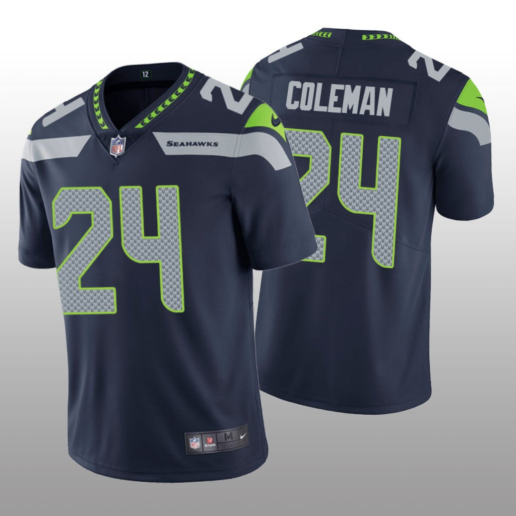 Seattle Seahawks Justin Coleman Navy Jersey Vapor Limited Vapor Limited Men's