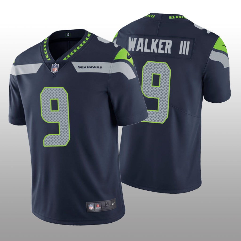 Seattle Seahawks Kenneth Walker III Navy Jersey Vapor Limited Men's