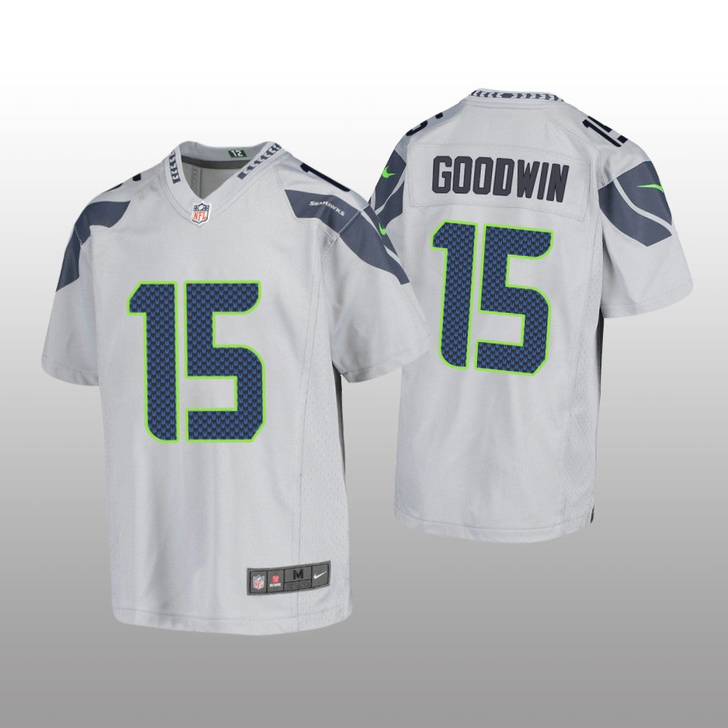 Seattle Seahawks Marquise Goodwin Gray Jersey Game Youth