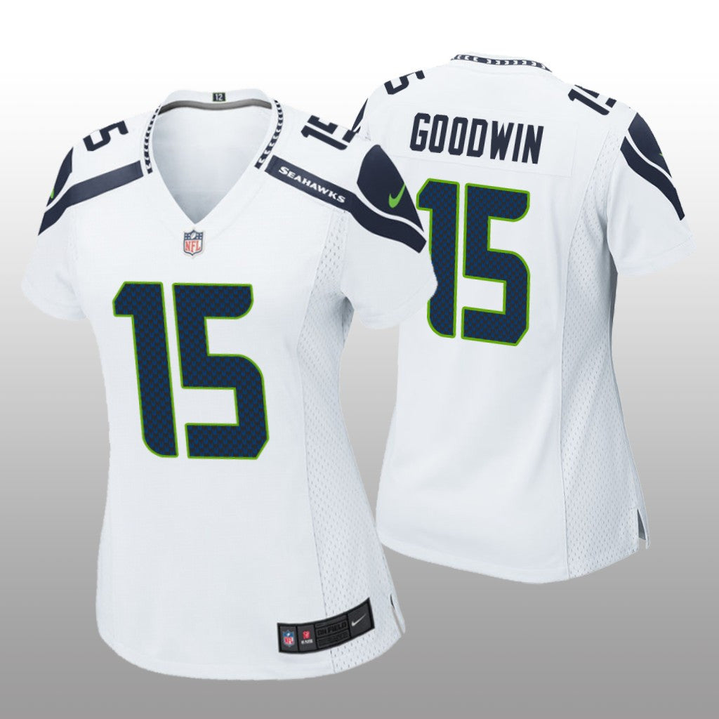 Seattle Seahawks Marquise Goodwin White Jersey Game Women's